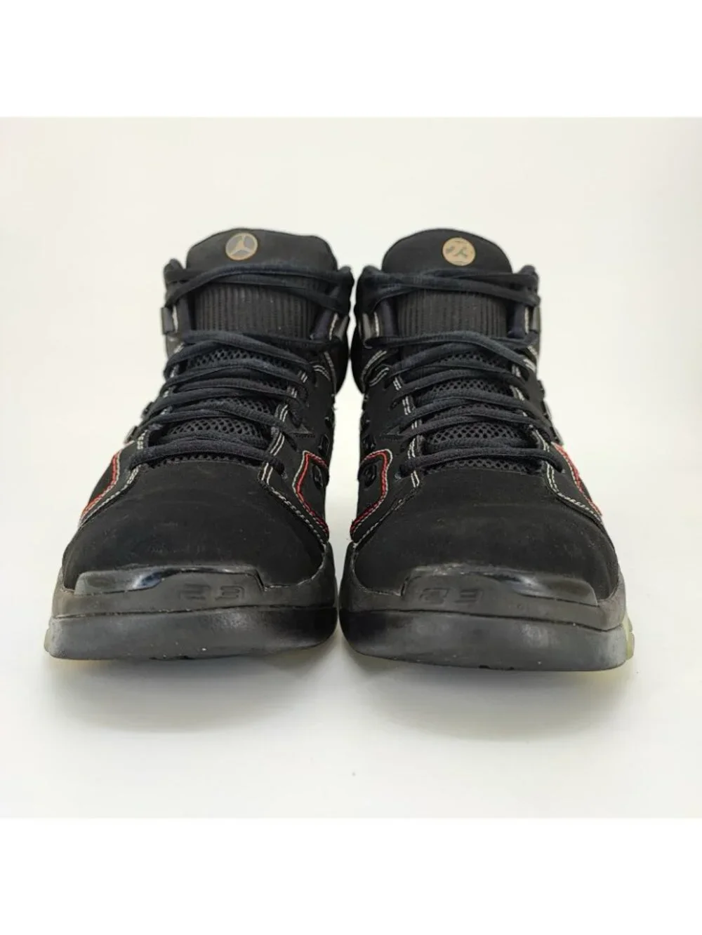 Nike Jordan 6-17-23 Men's Size 9.5 Basketball Nubuck Black High Top Shoes